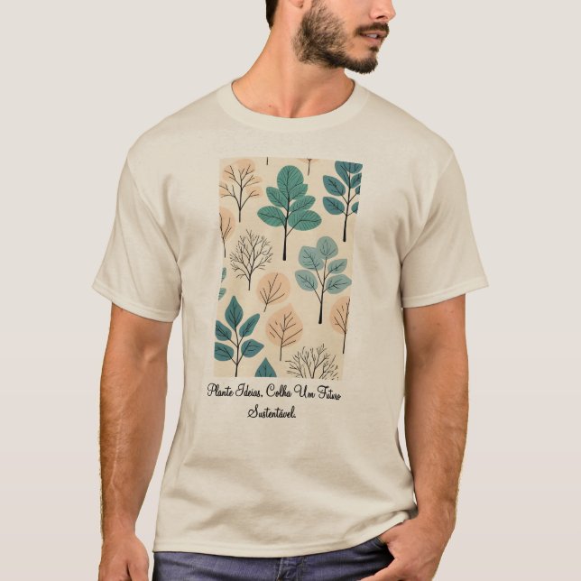 Camiseta Masculina Básica Raízes do Futuro-1 (Anverso)
