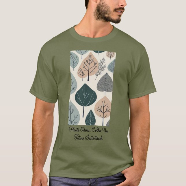 Camiseta Masculina Básica Raízes do Futuro-2 (Anverso)