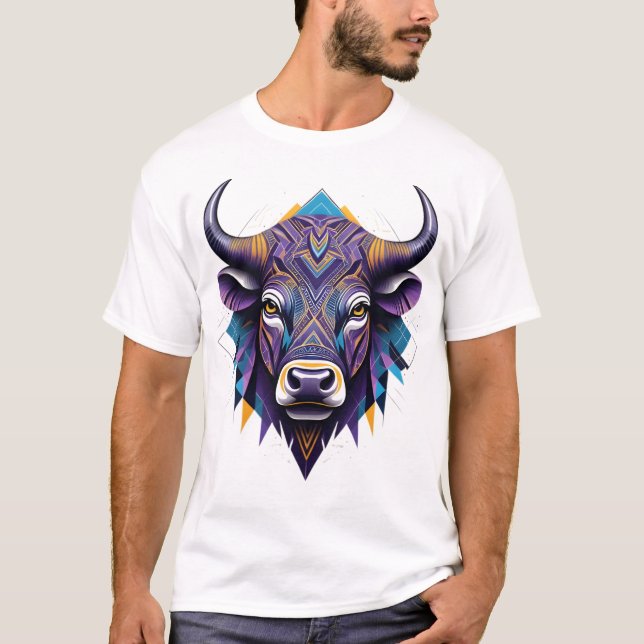 Camiseta Masculina Básica Touro Tribal (Anverso)