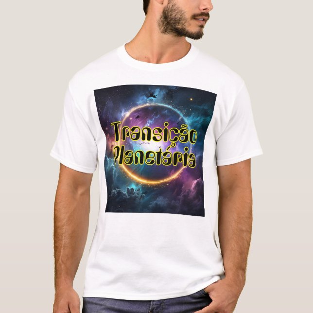 Camiseta Masculina Básica Transição Planetária-1 (Anverso)