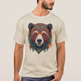 Camiseta Masculina Básica Urso Tribal-2