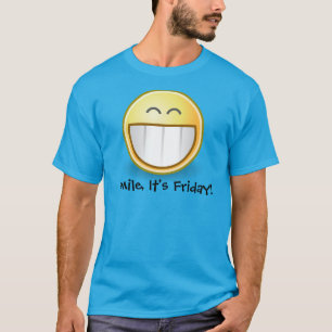 Camiseta masculina Blue"Sonríe, Es Cara De Viernes