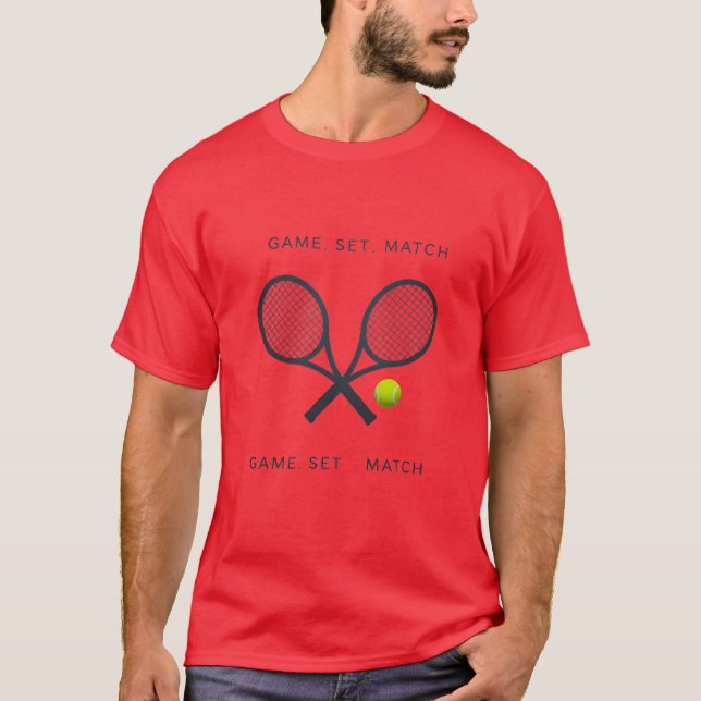 Camiseta masculina - Campeón de tenis | Suave y el (Anverso)