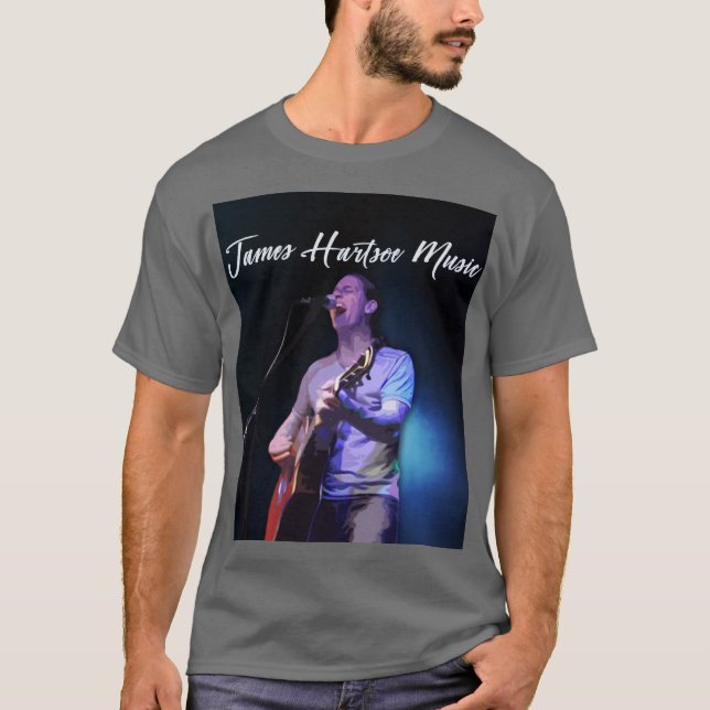 Camiseta masculina - Canto de James Hartsoe Music (Anverso)