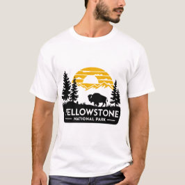 Camiseta masculina con bisonte