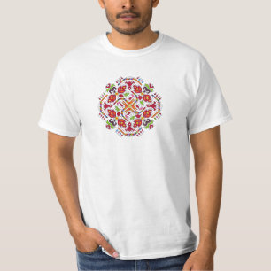 Camiseta masculina con bordado tradicional búlgaro