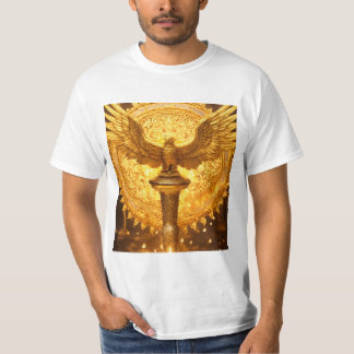 Camiseta masculina con diseño de águila majestuosa