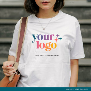 Camiseta masculina con logotipo de empresa persona