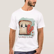 Camiseta masculina con pan triste