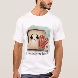 Camiseta masculina con pan triste