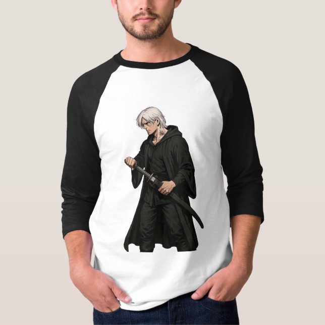 Camiseta masculina con personaje de anime (Anverso)