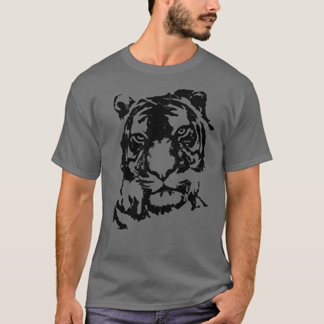 camiseta masculina con tigre (Anverso)