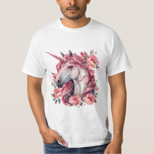 Camiseta masculina con unicornio.
