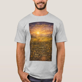 Camiseta masculina cristiana Verso de la Biblia Je