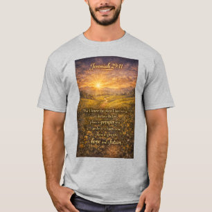 Camiseta masculina cristiana Verso de la Biblia Je