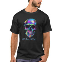 Camiseta masculina Cyberpunk Cyber Skull Neural De