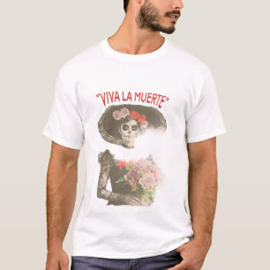Camiseta masculina de arte gótico Viva la Muerte
