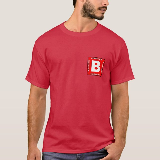 Camiseta masculina de Baby Boomer (Anverso)