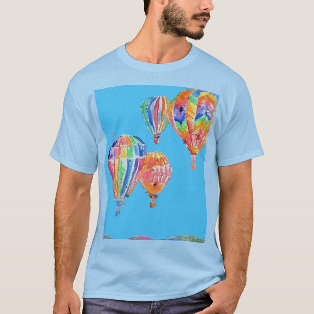 Camiseta masculina de Balón de aire caliente Water (Anverso)