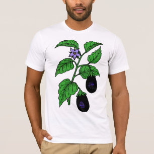Camiseta masculina de berenjena