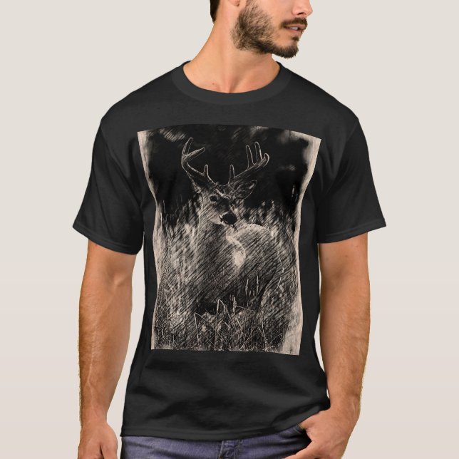 Camiseta masculina de Big Meadows Buck (Anverso)