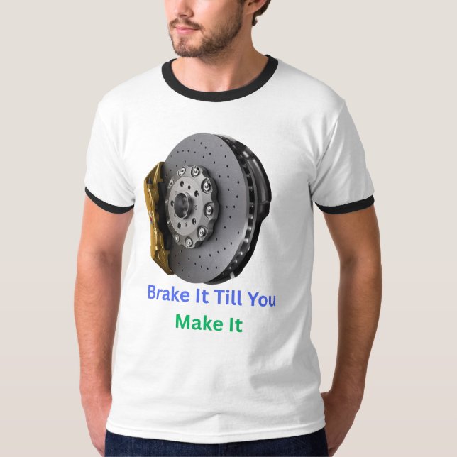 Camiseta masculina de Carreras divertida (Anverso)