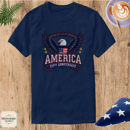 Camiseta masculina de celebración del 250 aniversa