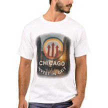 Camiseta masculina de Chicago | Urban Grit Calm Te