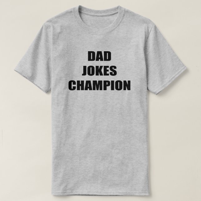 Camiseta masculina de Chiste de papá (Diseño del anverso)