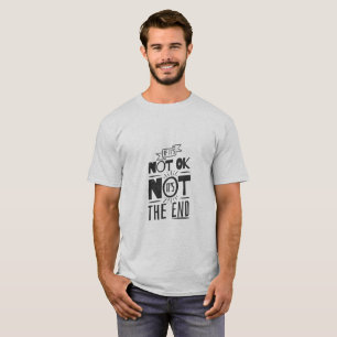 Camiseta masculina de cita inspiradora - Si no est