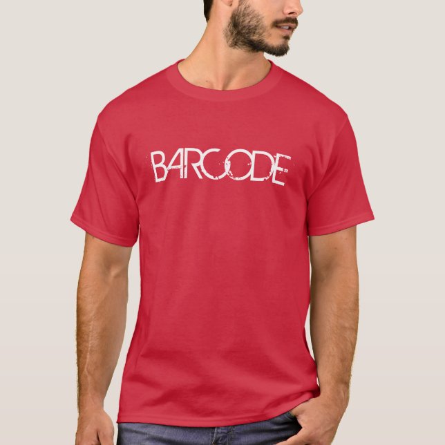 Camiseta masculina de código de barras (Anverso)