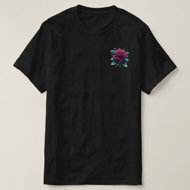Camiseta masculina de CyberRosa Pocket Rosa (Diseño del anverso)