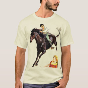 Camiseta masculina de equitación