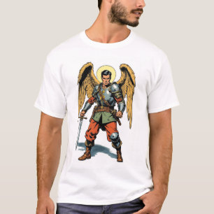 Camiseta masculina de estilo de cómic retro de San