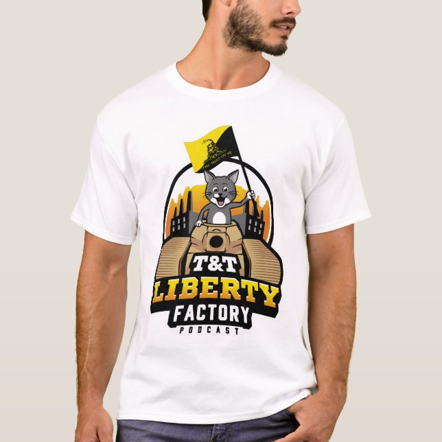 Camiseta masculina de fábrica de libertad de T&T (Anverso)