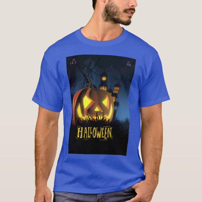 Camiseta masculina de Halloween (Anverso)