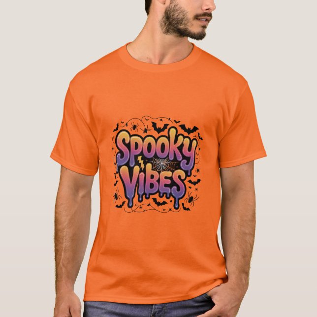 Camiseta masculina de Halloween con fantasía (Anverso)