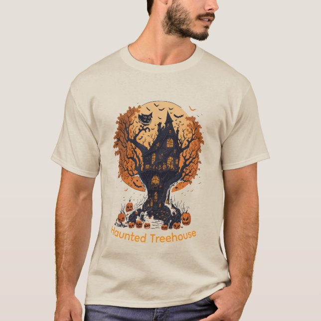 Camiseta masculina de Halloween con tesoro (Anverso)