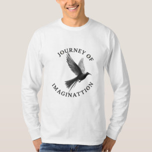 Camiseta masculina de hombres pájaros voladores - 