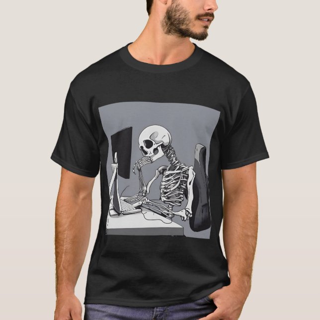 Camiseta masculina de horas extraordinarias de tra (Anverso)
