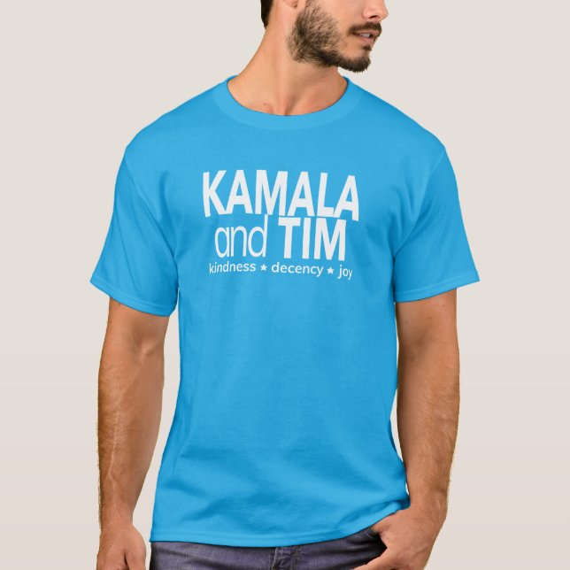 Camiseta masculina de Kamala y Tim 2024 (Anverso)