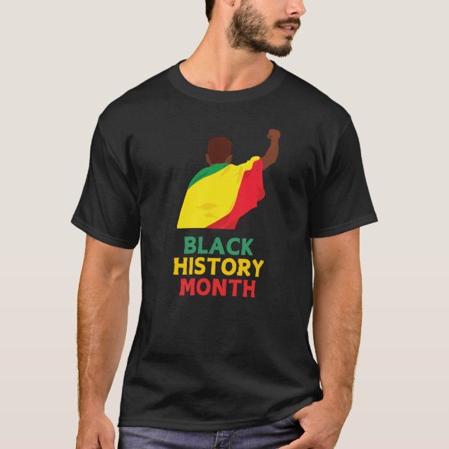 Camiseta masculina de la celebración del Mes de la (Anverso)