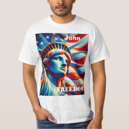 Camiseta masculina de la Estatua de la Libertad