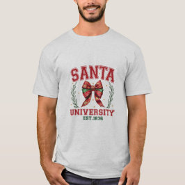 Camiseta masculina de la Feliz Navidad en Santa Un