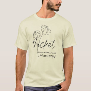 Camiseta masculina de la florista de flor de Monte