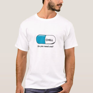 Camiseta masculina de la píldora desapasible