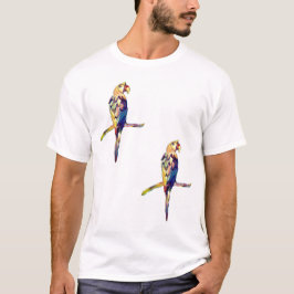 Camiseta masculina de loro colorido
