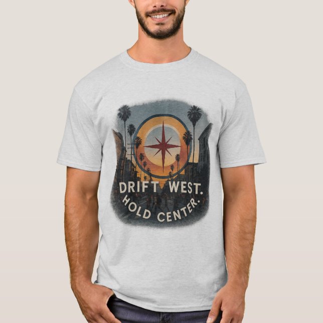 Camiseta masculina de Los Ángeles | Estilo de la c (Anverso)