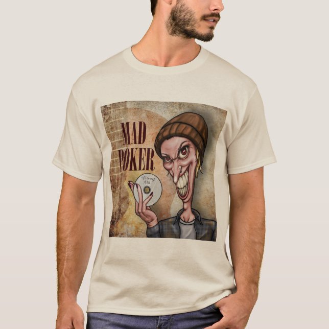 Camiseta masculina de MAD Poker 90's Grunge Pazzo (Anverso)