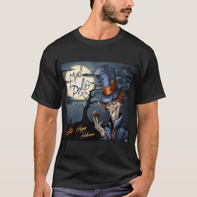 Camiseta masculina de MAD Poker Halloween Pazzo (Anverso)
